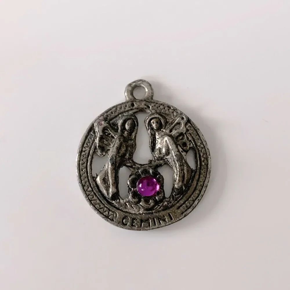 Silver Gemini Pendant Charm